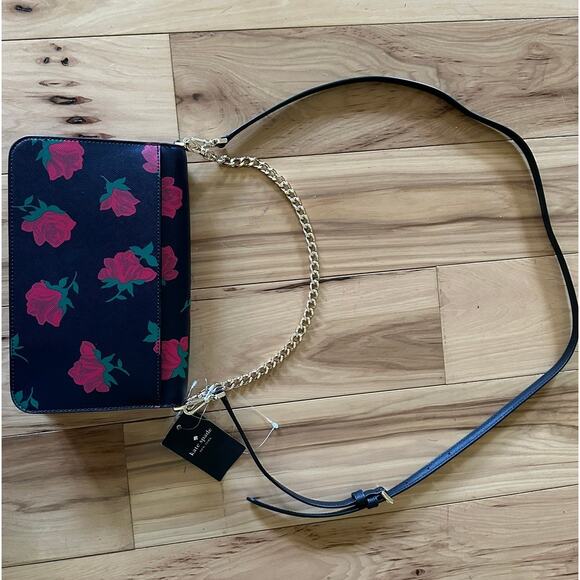 NWT Kate Spade Madison Rose Toss Crossbody Purse, Shoulder Bag, Clutch - Picture 8 of 11